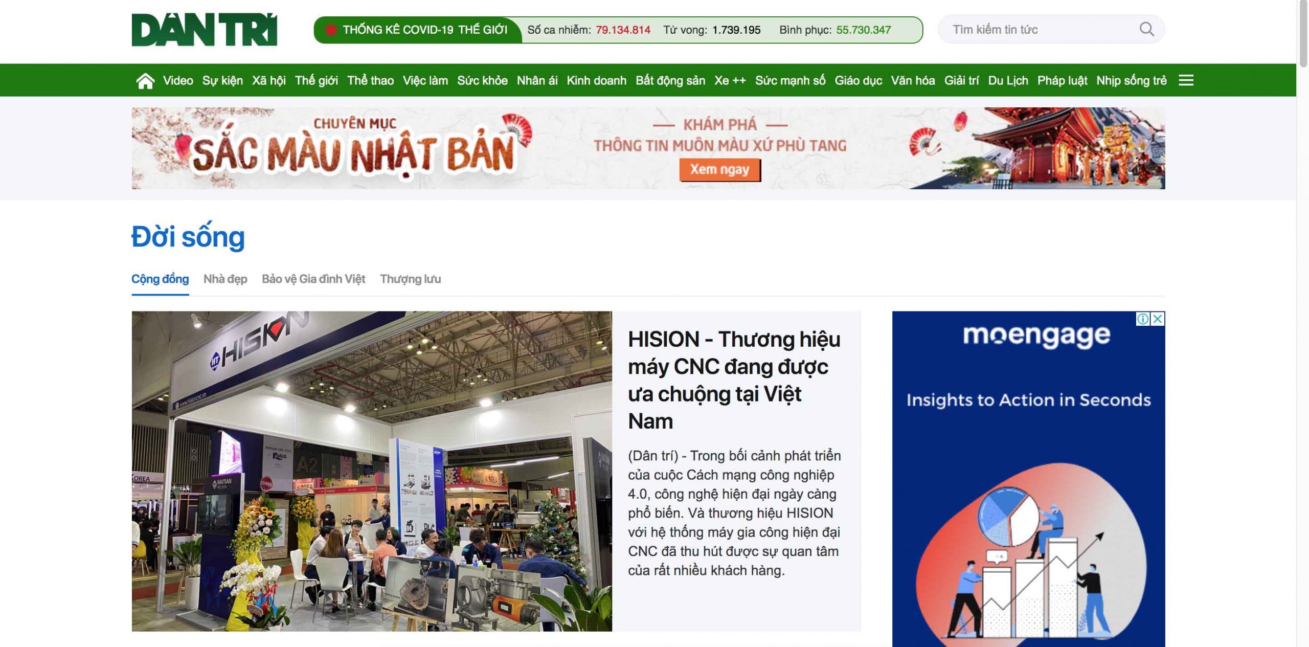 [Dan Tri Newspaper] HISION - A popular brand of CNC machines in Vietnam.